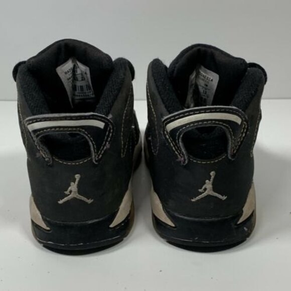 Nike Air Jordan 6 2009 Retro Baby Toddler 7 C Black 384667-002 - Picture 9 of 11